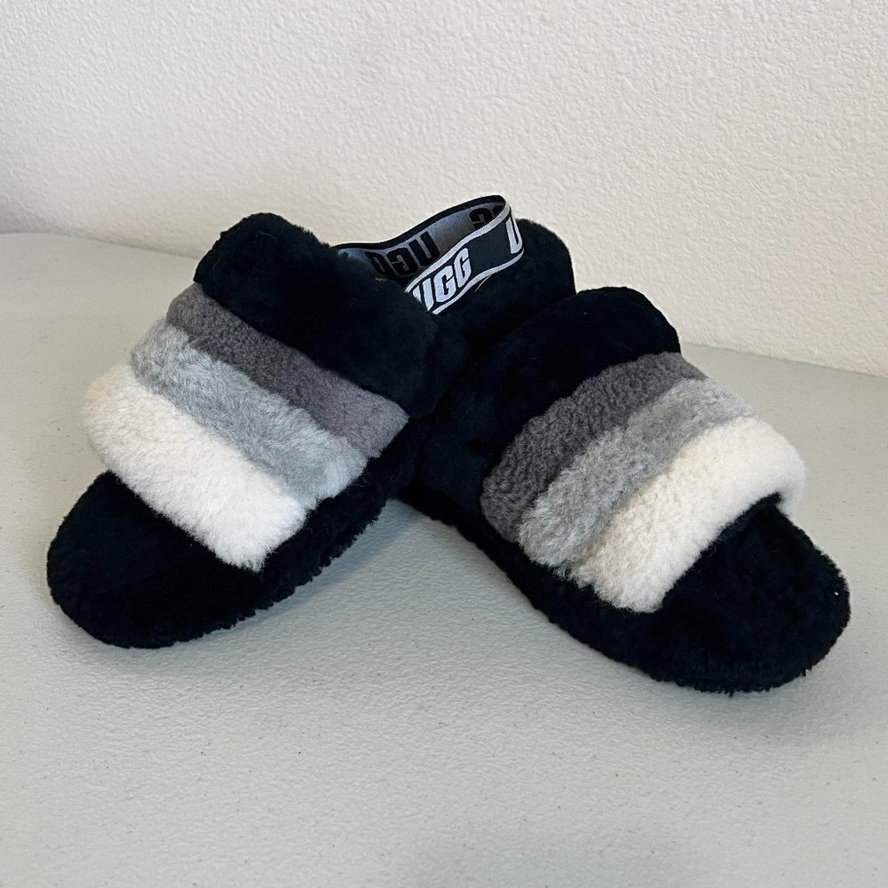 UGG Fluff Yeah Slide Women's size 9 Black
